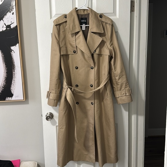 Mango Tan Trench Coat with Classic Design - Picture 6 of 6